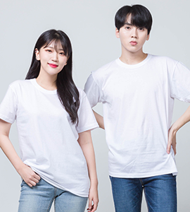 30수 라운드 반팔 (백색)